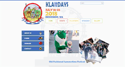 Desktop Screenshot of klahayadays.com