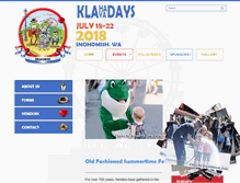 Tablet Screenshot of klahayadays.com